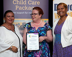 Community Engagement Finalist with Minister - KICS