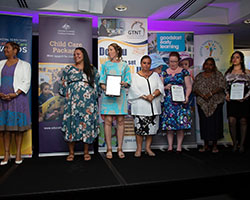 Community Engagement Finalists with Minister