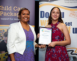 Emerging Educator Finalist with Minister - Kelly Cummins
