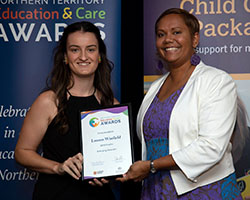 Emerging Educator Finalist with Minister - Lauren Winfield