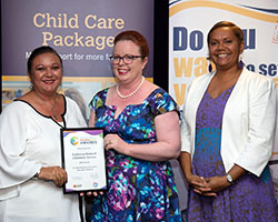 Innovative Practice Finalist with Minister - KICS