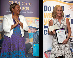 Outstanding Educator Winner with Minister - Trish Whitaker