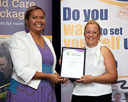 Outstanding educator Finalist with Minister - Zoe Cairns